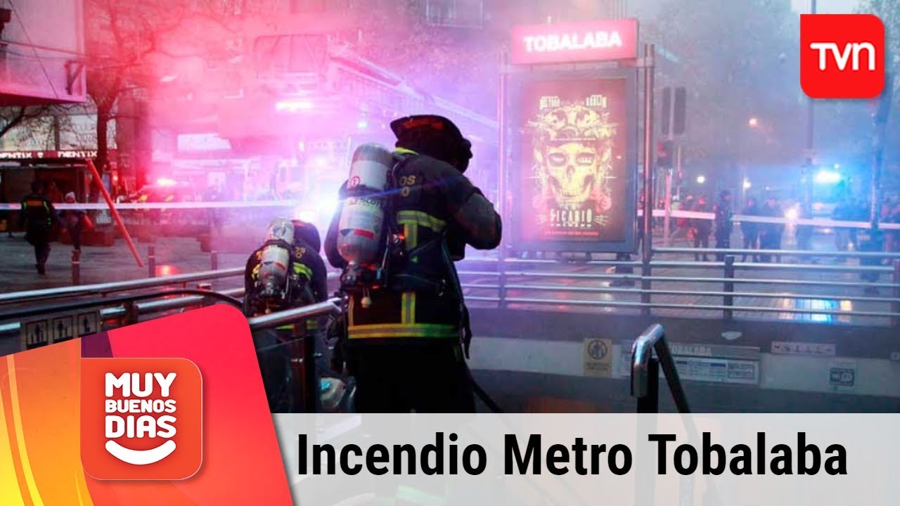 Las consecuencias que dejó el incendio en Metro Tobalaba | Muy buenos días | Buenos días a todos