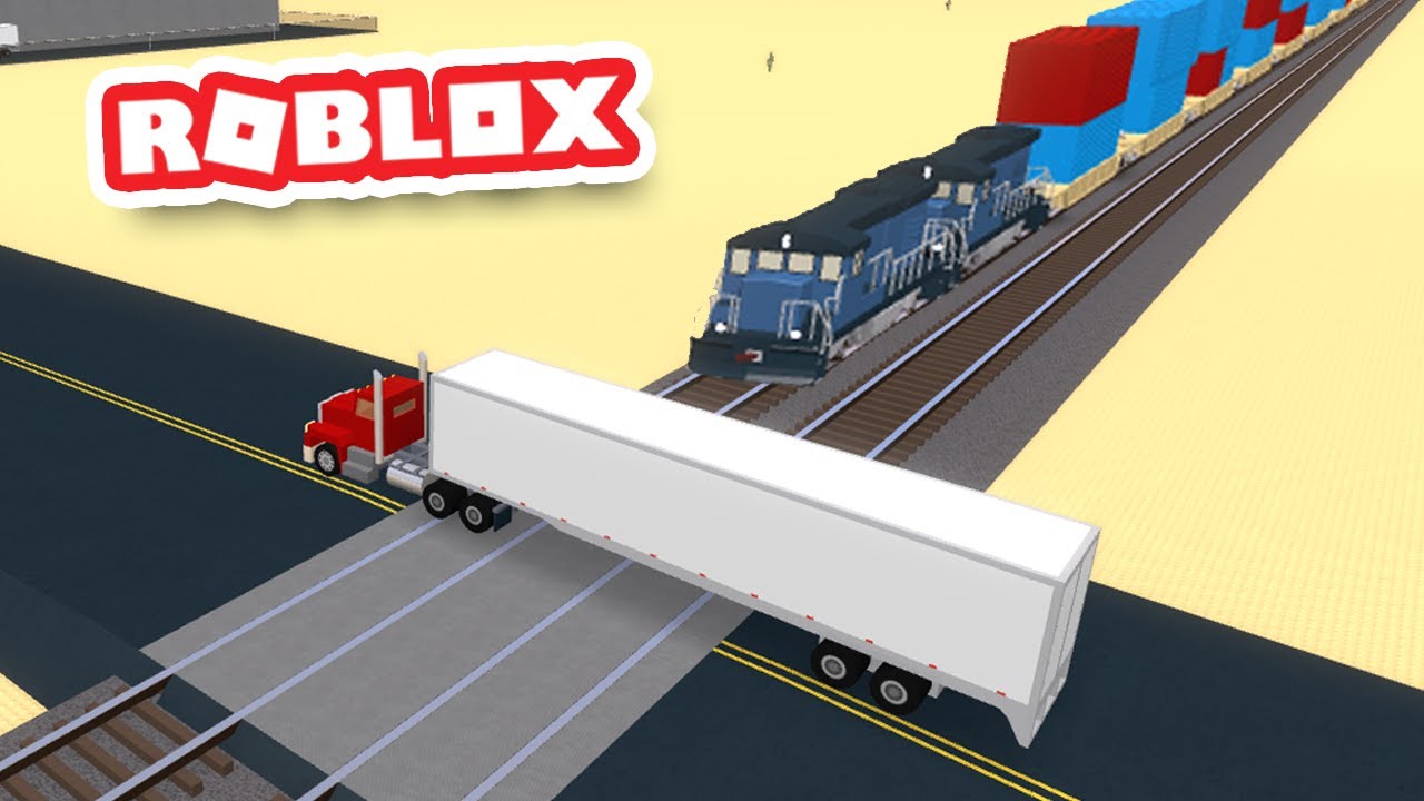 Мой поезд врезался в грузовик в Roblox Train Wrecker