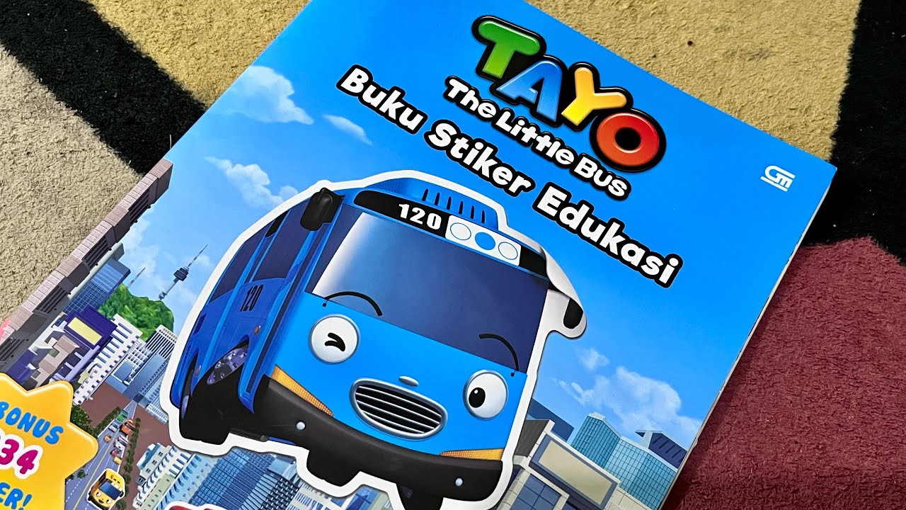 Buku Mainan Tayo si Bus Kecil - Buku Stiker Edukasi