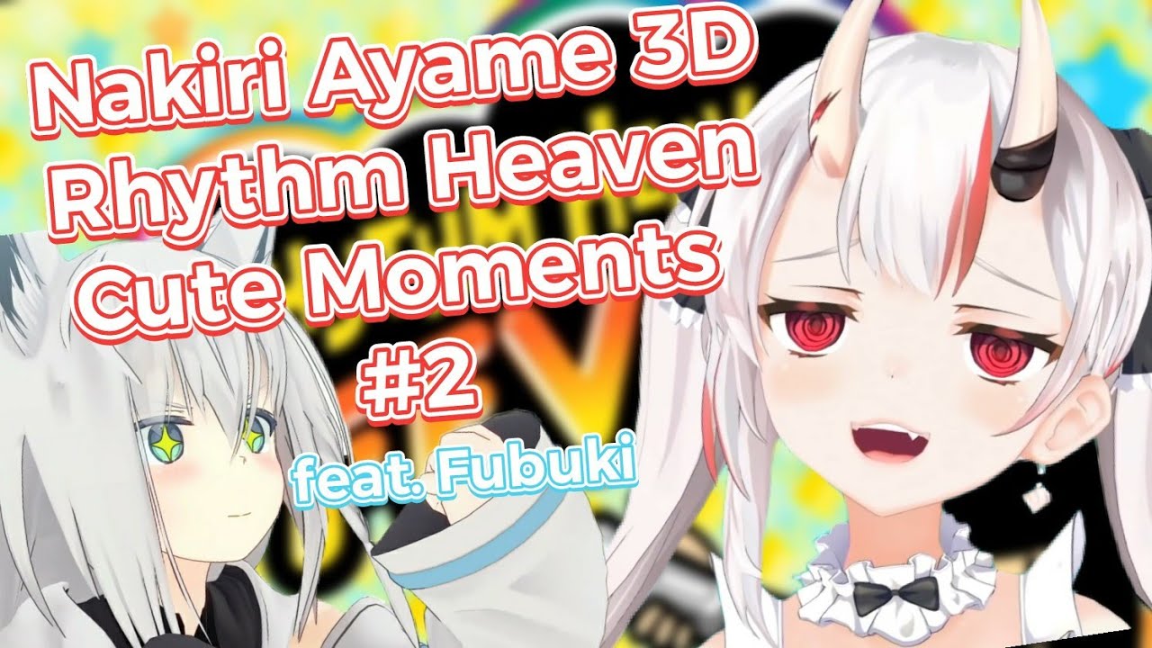 Nakiri Ayame 3D Rhythm Heaven Cute Moments Part 2 [Eng Sub]