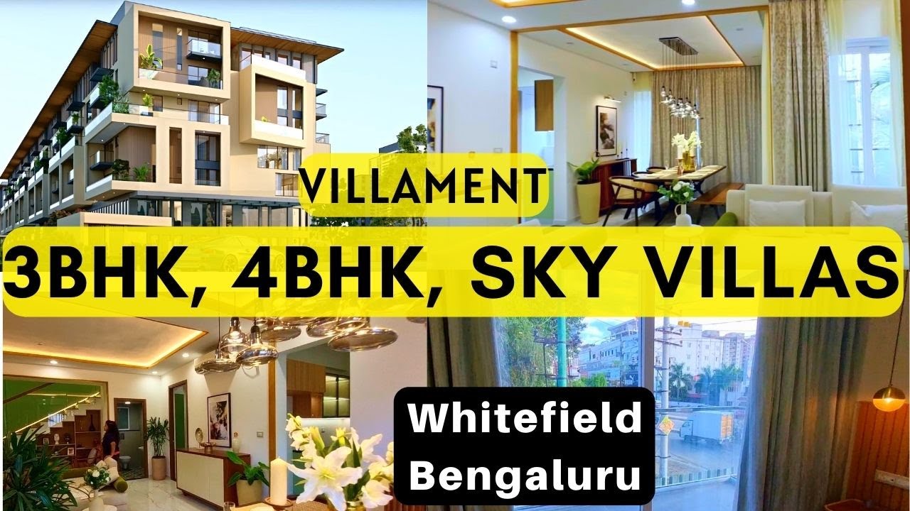 Villaments in Bengaluru, 3bhk, 4bhk skyvillas, SBR Earth and Sky, Whitefield Bengaluru,  Row Villas