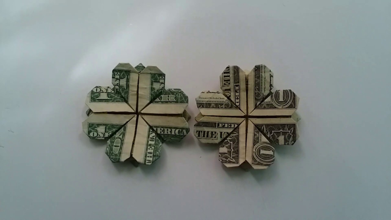 Four Leaf Clover Using Dollar Bill