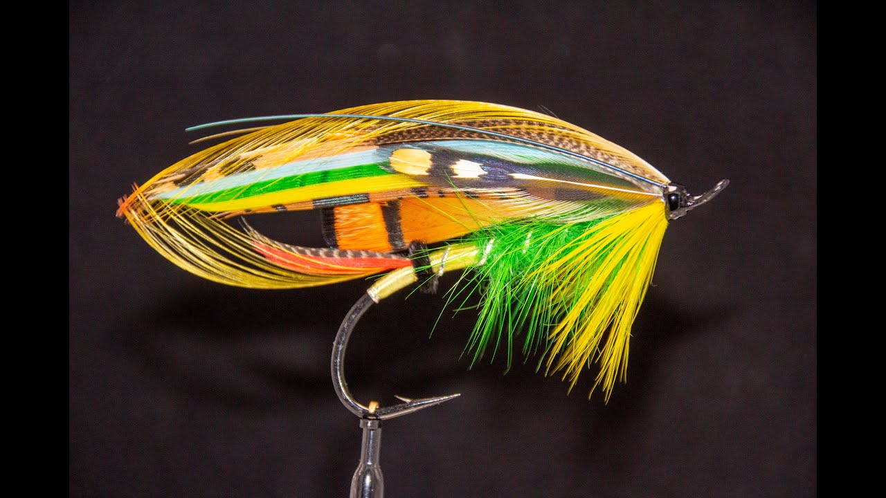 Fly Tying - Tying the Hardy style Green Highlander salmon fly in vice with Jonas Andersson