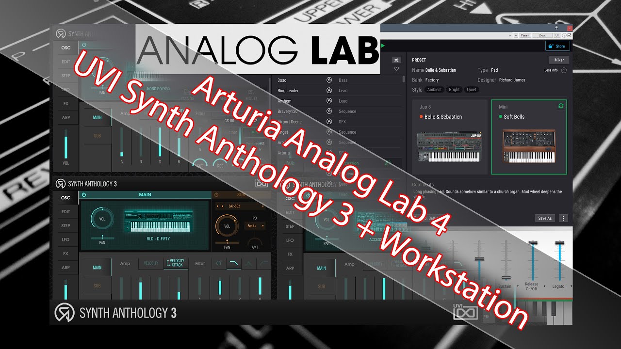 UVI Synth Anthology 3 compared to Arturia Analog Lab