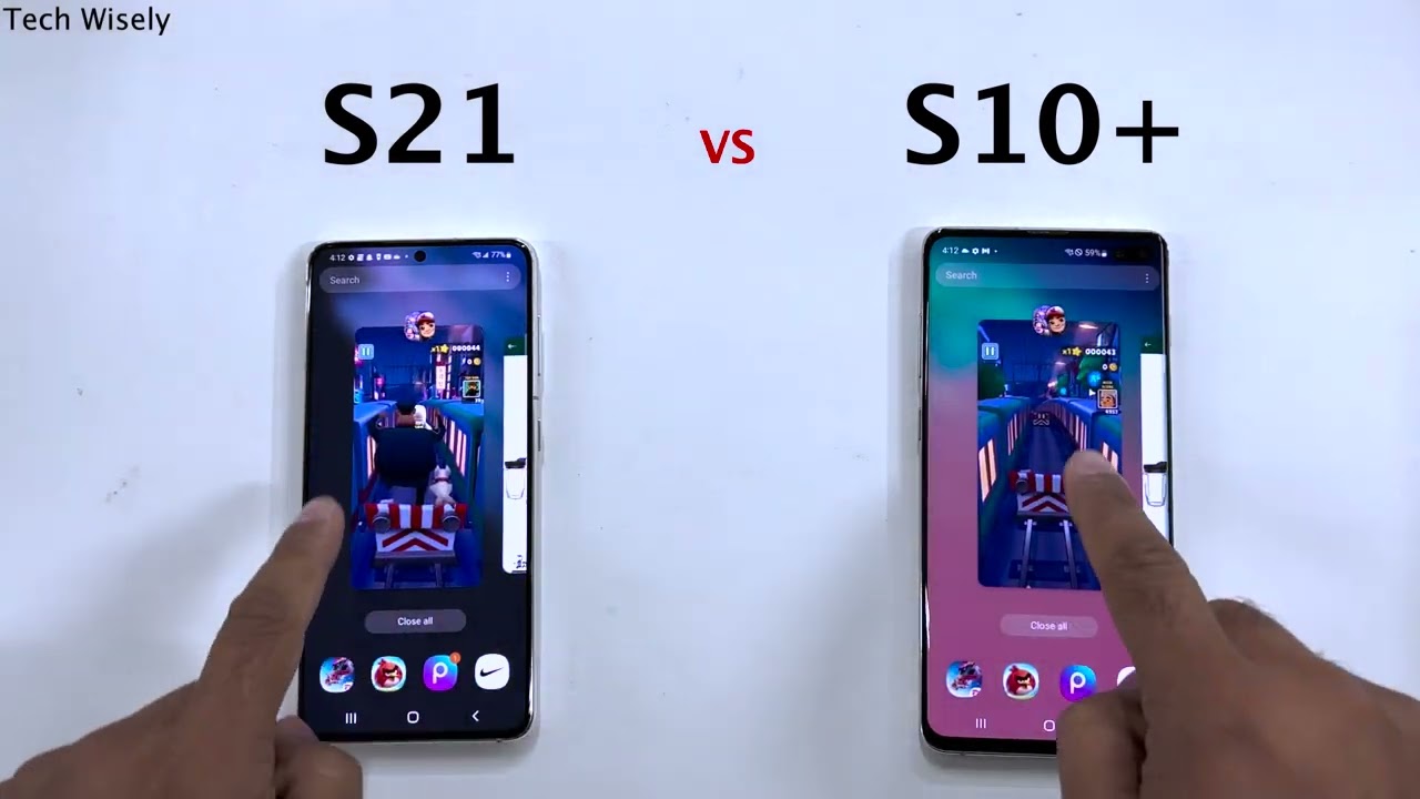 SAMSUNG S21 vs S10 Plus - Speed Test