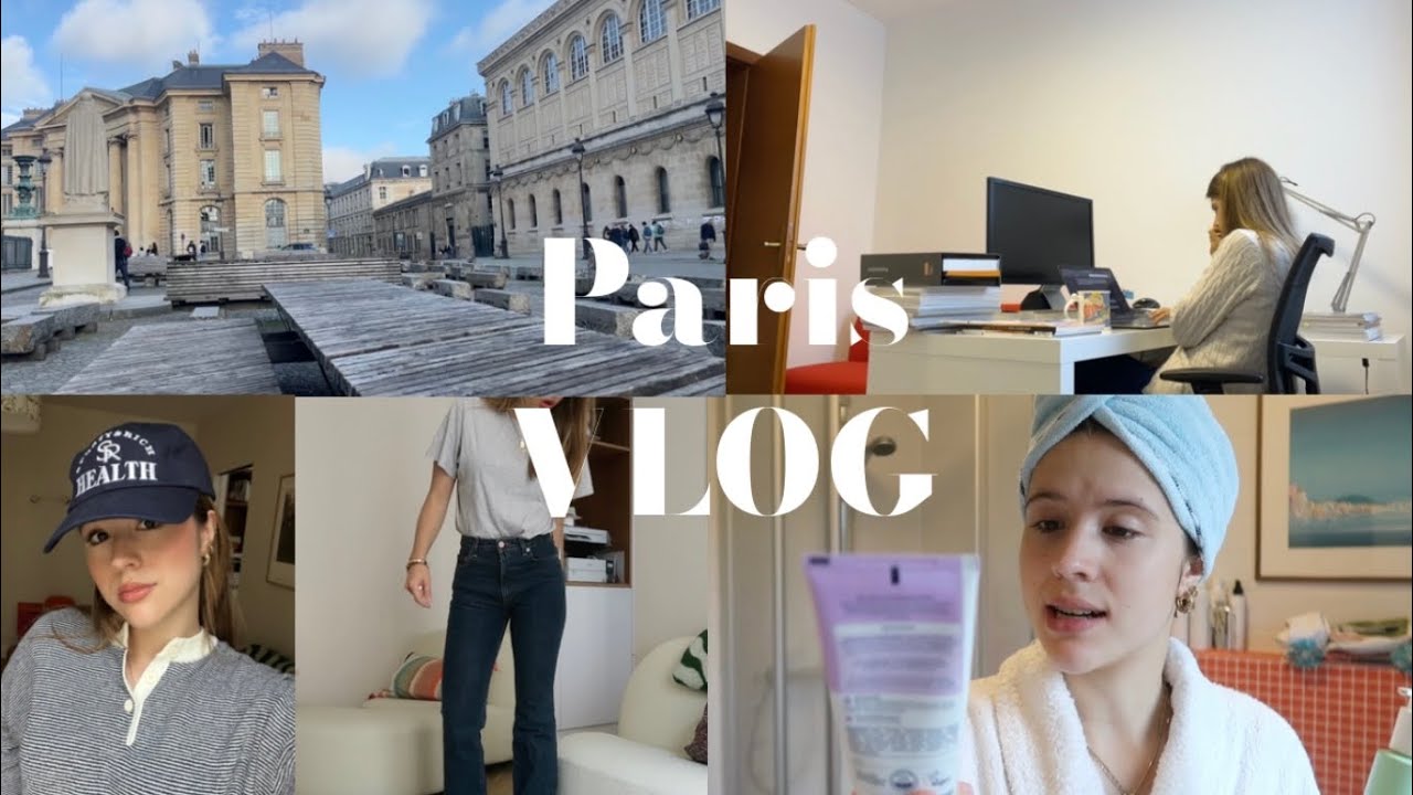 STUDENTVLOG in Paris : Klausurenphase, Sport, a lot of realtalk (bodyimage, investments…)📚🌷🏃🏼‍♀️