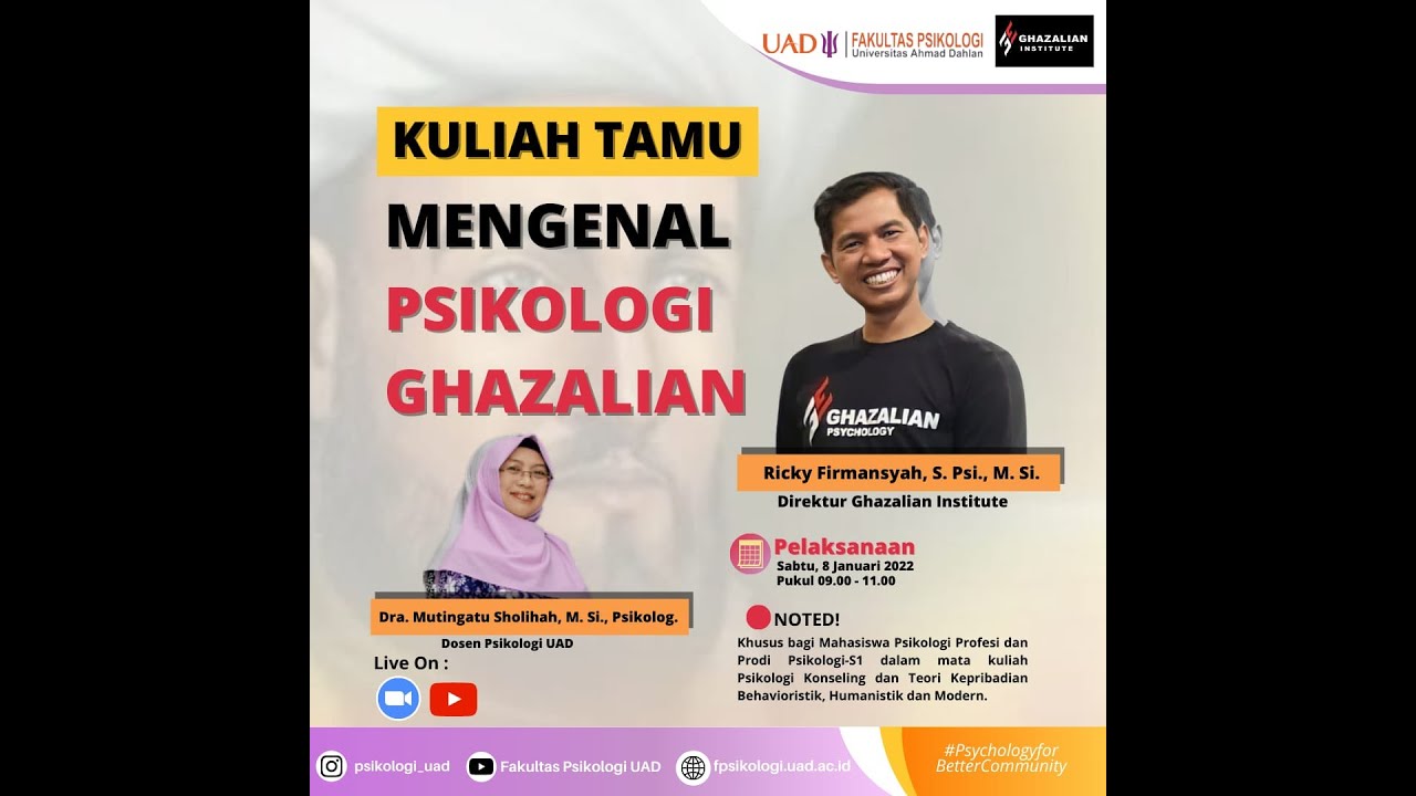 KULIAH TAMU PSIKOLOGI GHAZALIAN