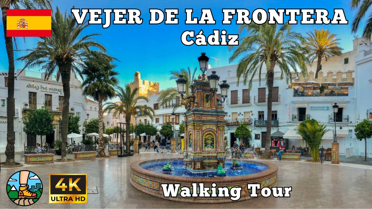 🎄 Vejer de la Frontera at Christmas - C&aacute;diz - Spain | Walking Tour 4K 🚶&zwj;♂️🌍