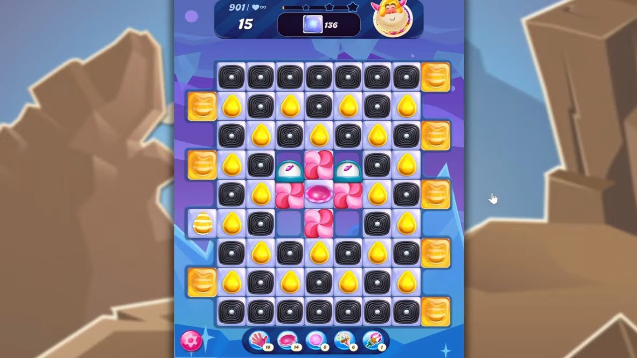 Candy Crush Saga LEVEL 901 NO BOOSTERS&nbsp;(new version)🐟☑️