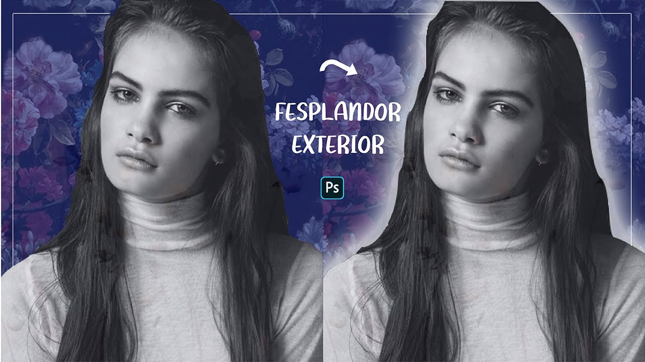 💜Hacer RESPLANDOR EXTERIOR a una imagen en PHOTOSHOP💜