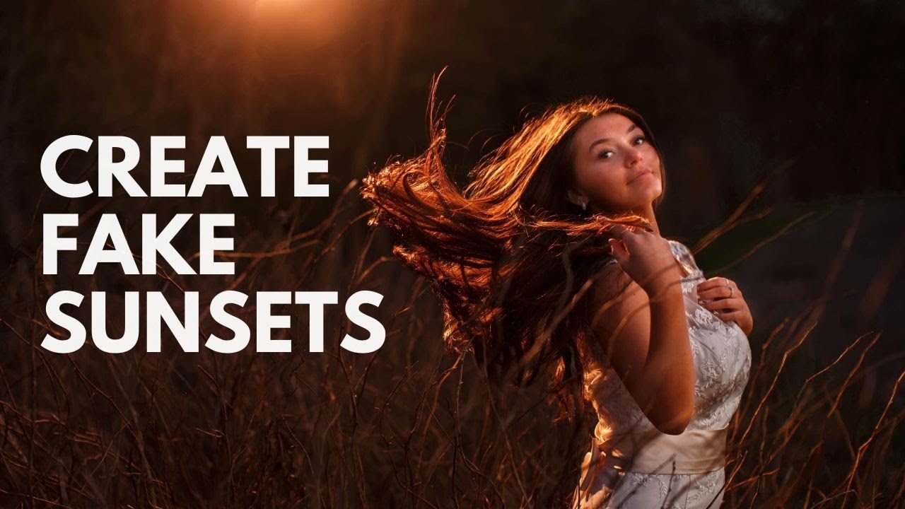 How to create a fake sunset // Creating golden hour photographs using flash and MagMod modifiers