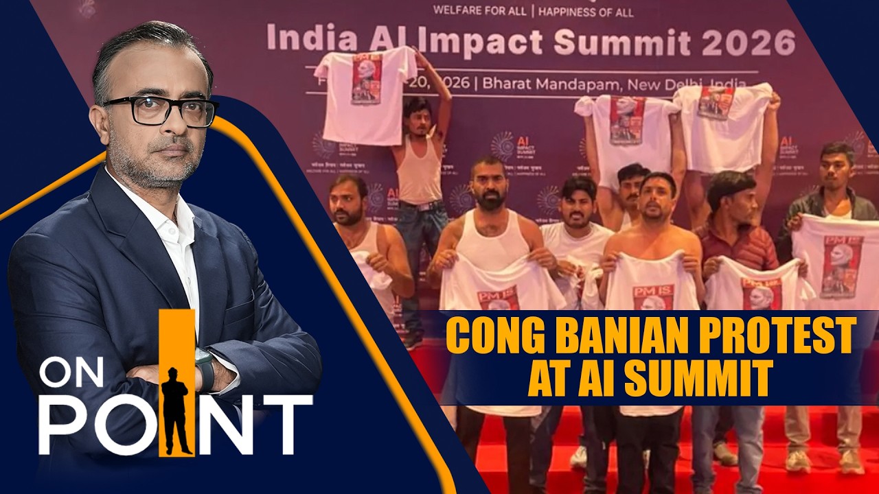 Shirtless Protest at India AI Summit Sparks BJP Outrage | ON POINT | News9