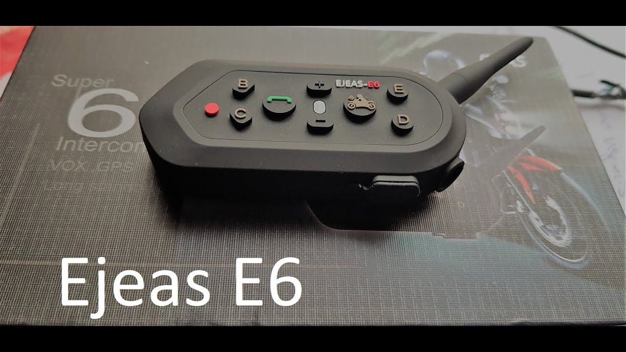 Unboxing intercomunicador Ejeas E6 y comparación con V6 Pro