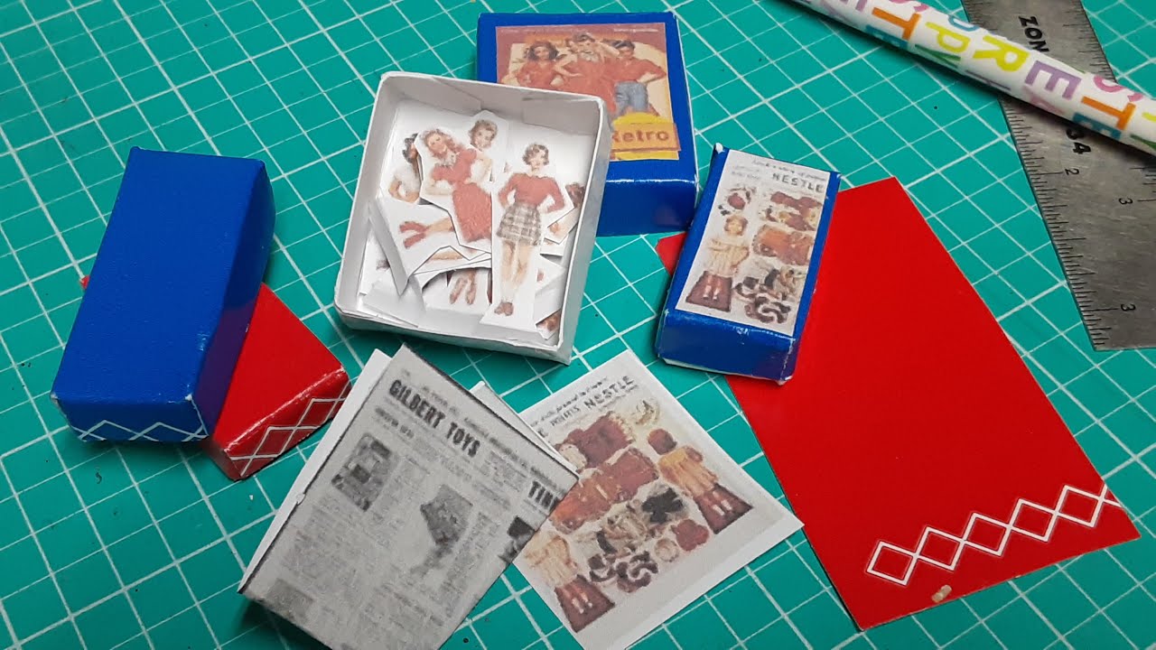 Re-Sizing Couture & French PAPER DOLLS into MINIATURE w/ BOX! 