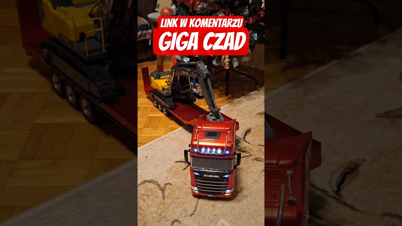 GIGA CZAD Scania 770 V8 Huina i koparka Volvo Double