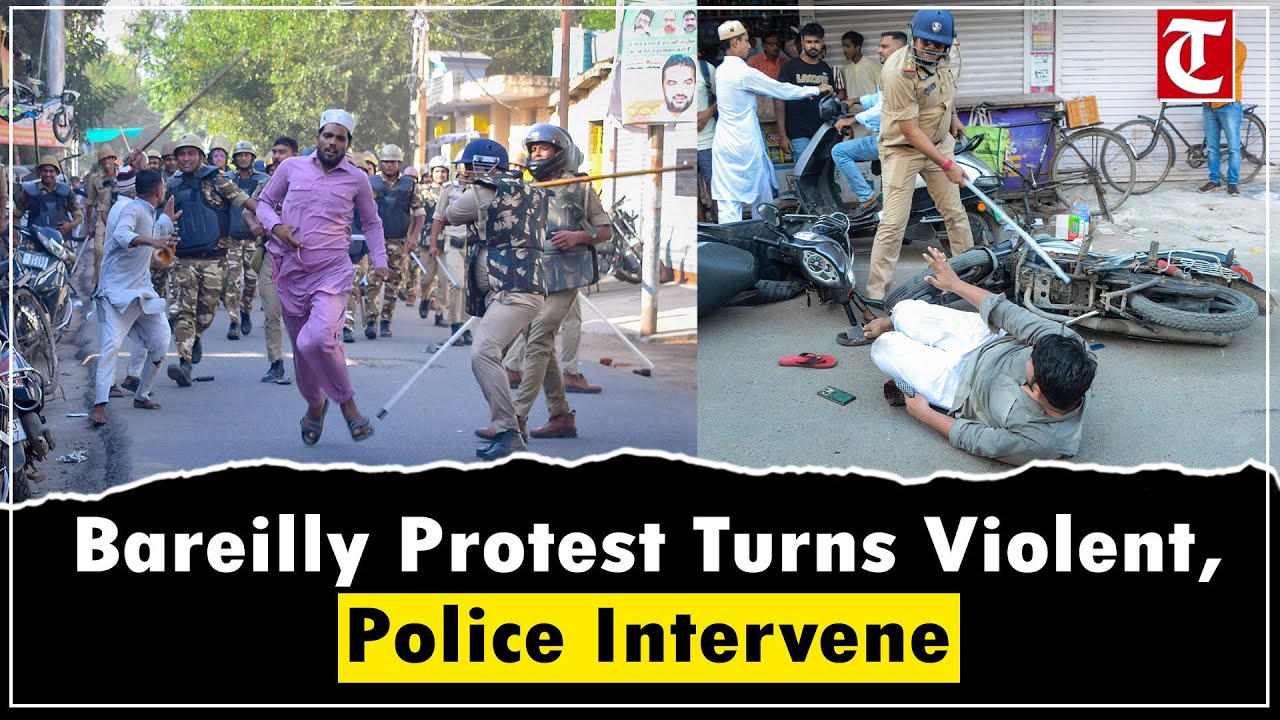 Chaos erupts in Bareilly as &lsquo;I Love Muhammad&rsquo; protest turns violent; police intervene forcefully