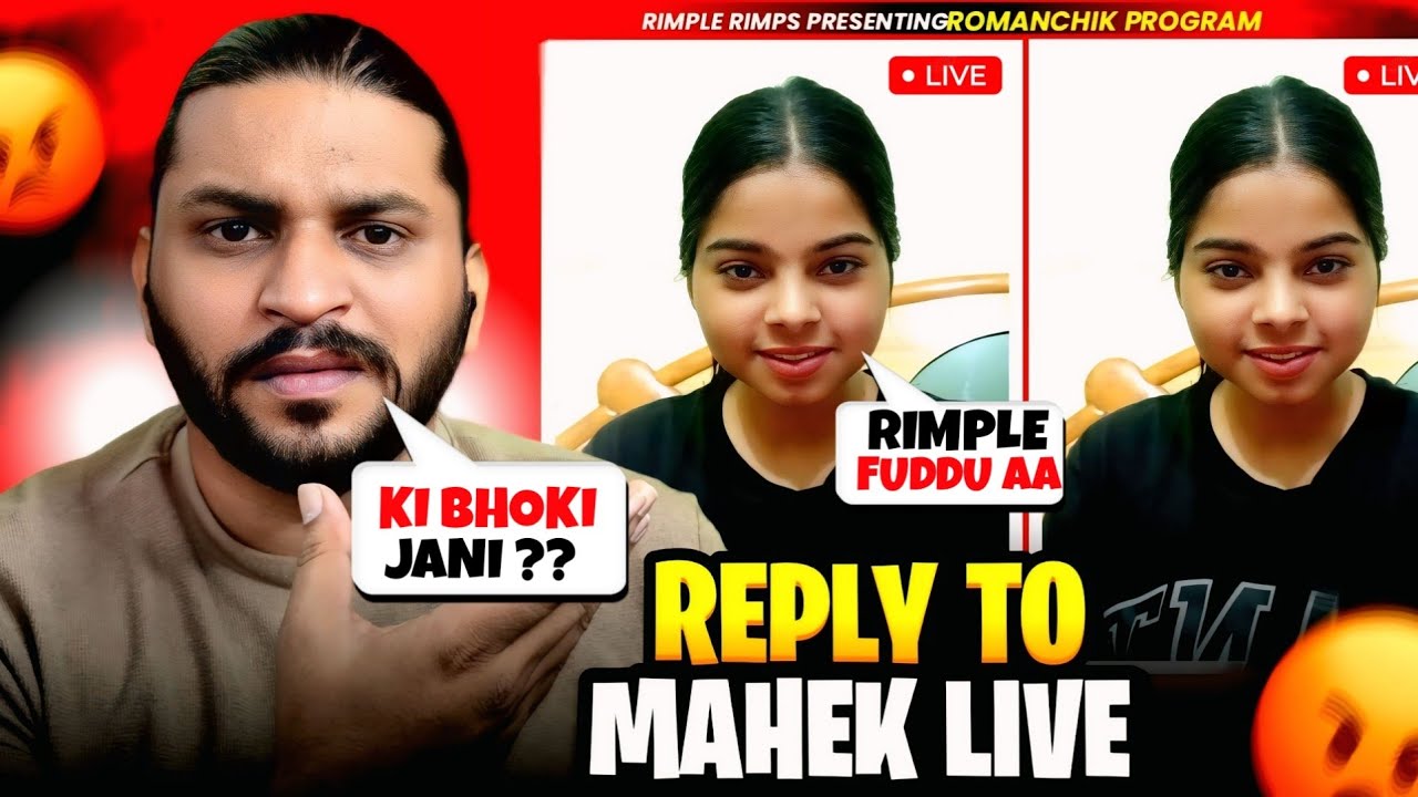 Reply to Mehak Live Gand Paana Shuru 😡