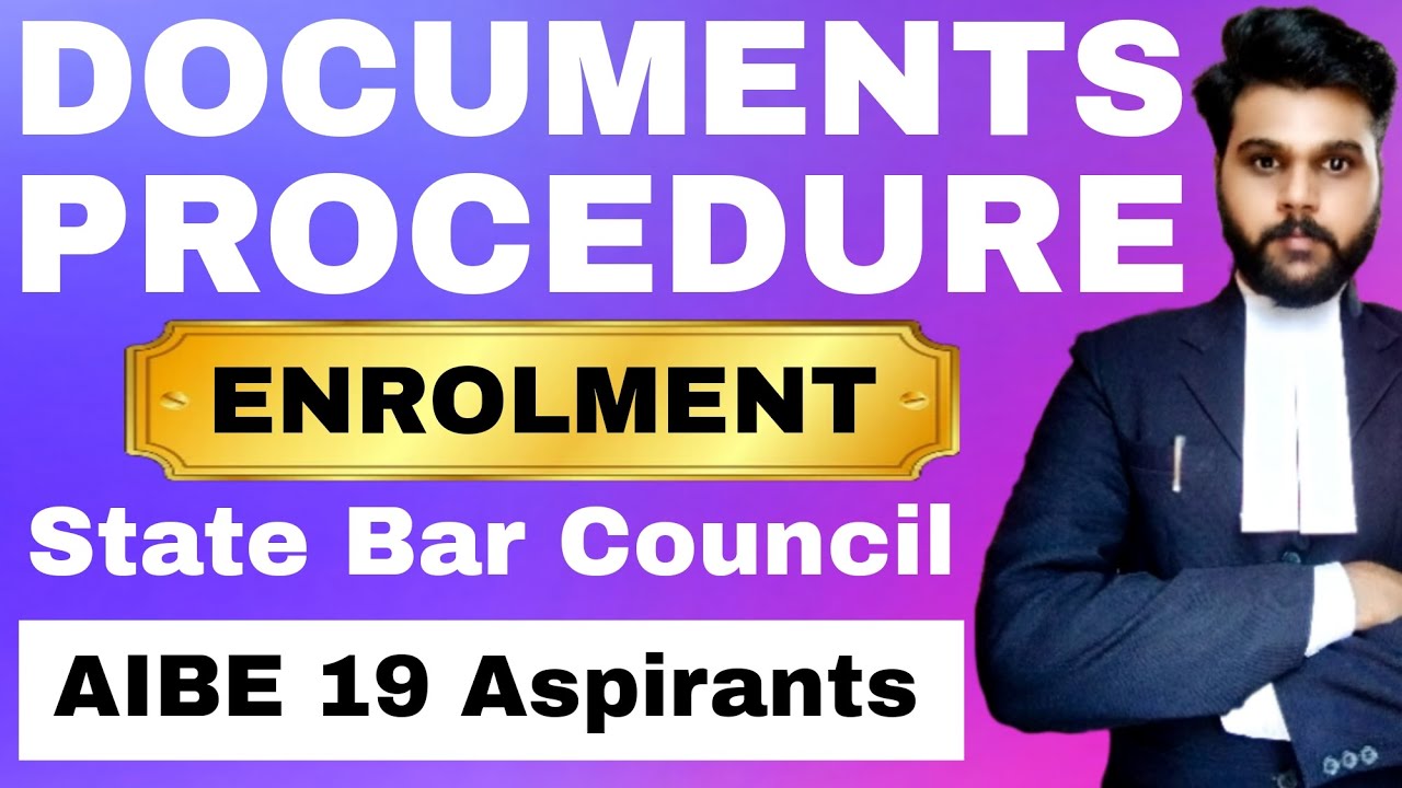 State Bar Council Registration Procedure|state bar council me registration kaise kare|aibe 19 enroll