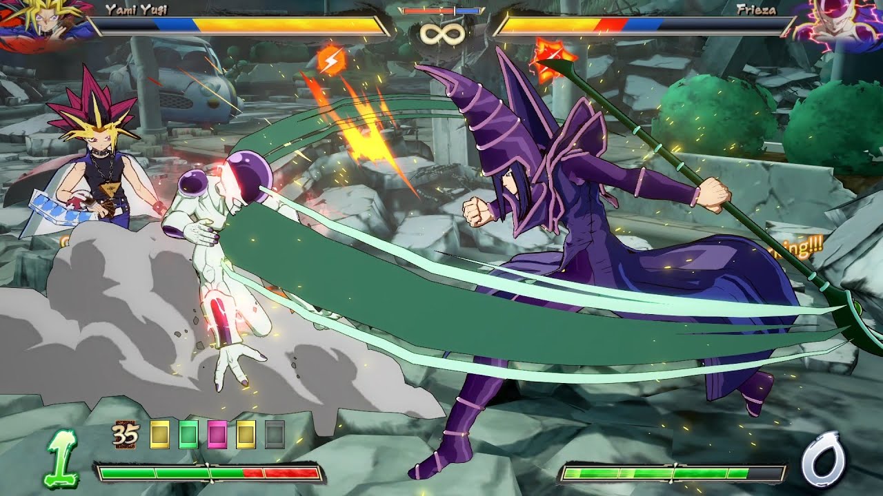 Yami Yugi vs Frieza (Hardest) AI Dragon Ball FighterZ