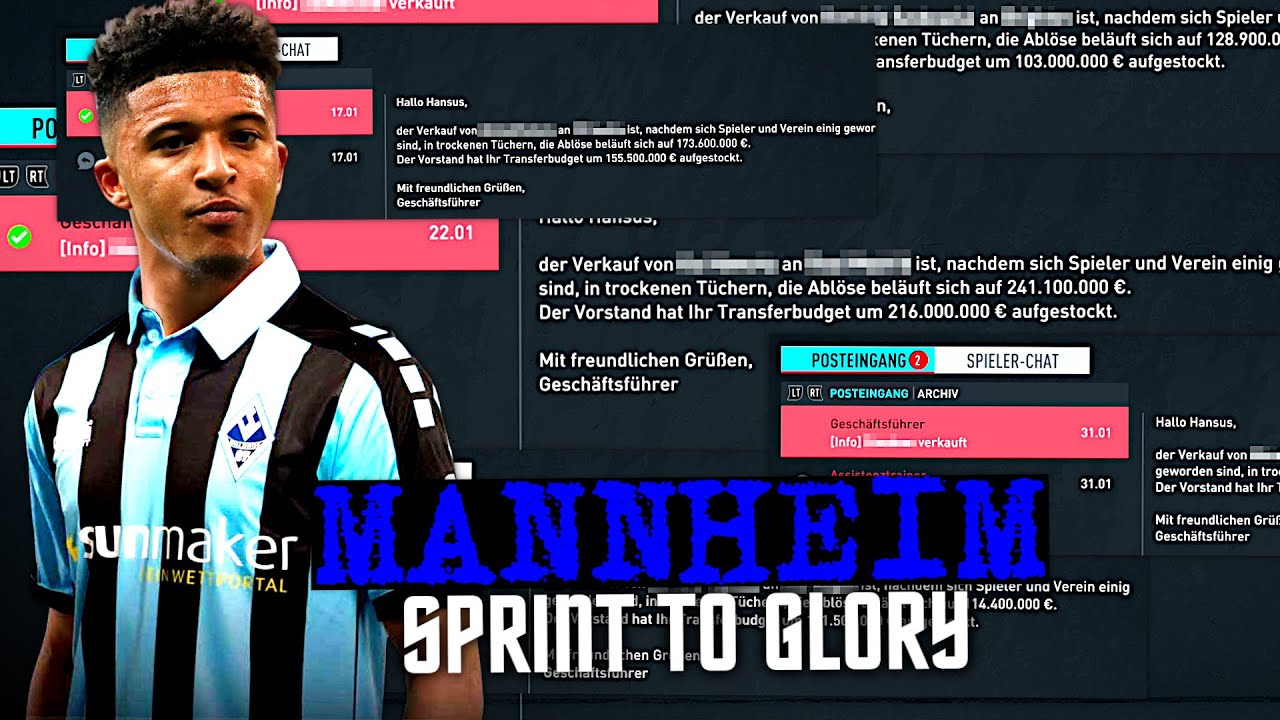 FIFA 20 : 1 MILLIARDE EURO TRANSFERS VON 4. LIGA ZUM CL TITEL !!! 💰🔥 Mannheim Sprint To Glory