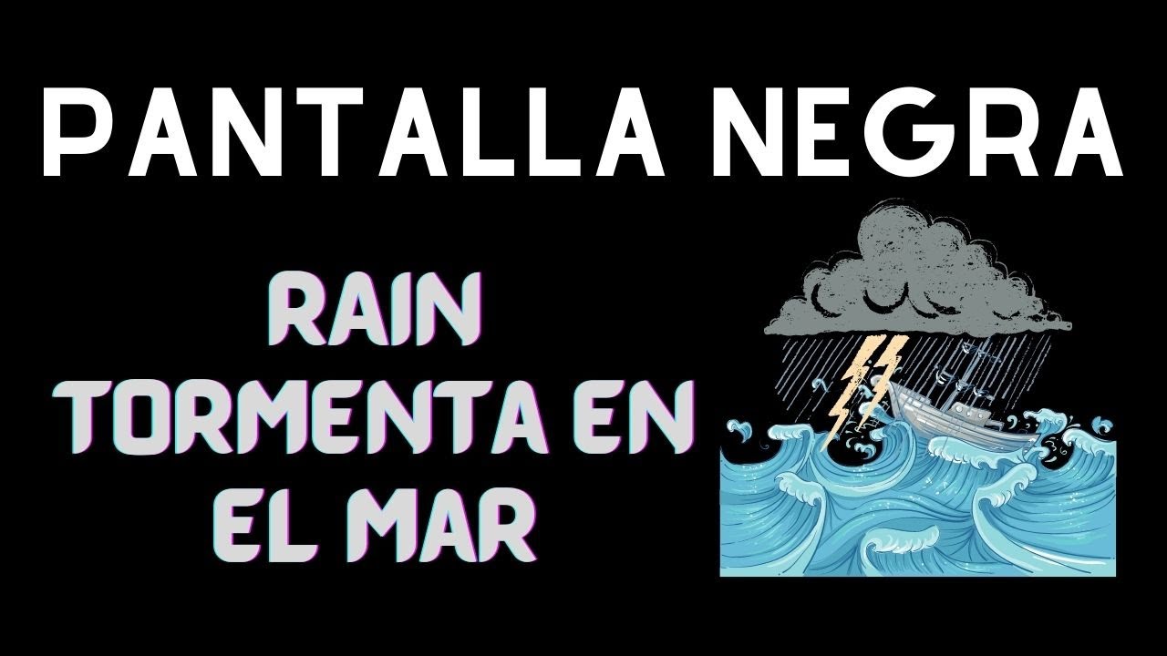 PODEROSA Tormenta y sonidos del oc&eacute;ano para dormir o estudiar _ Lluvia intensa y tormenta