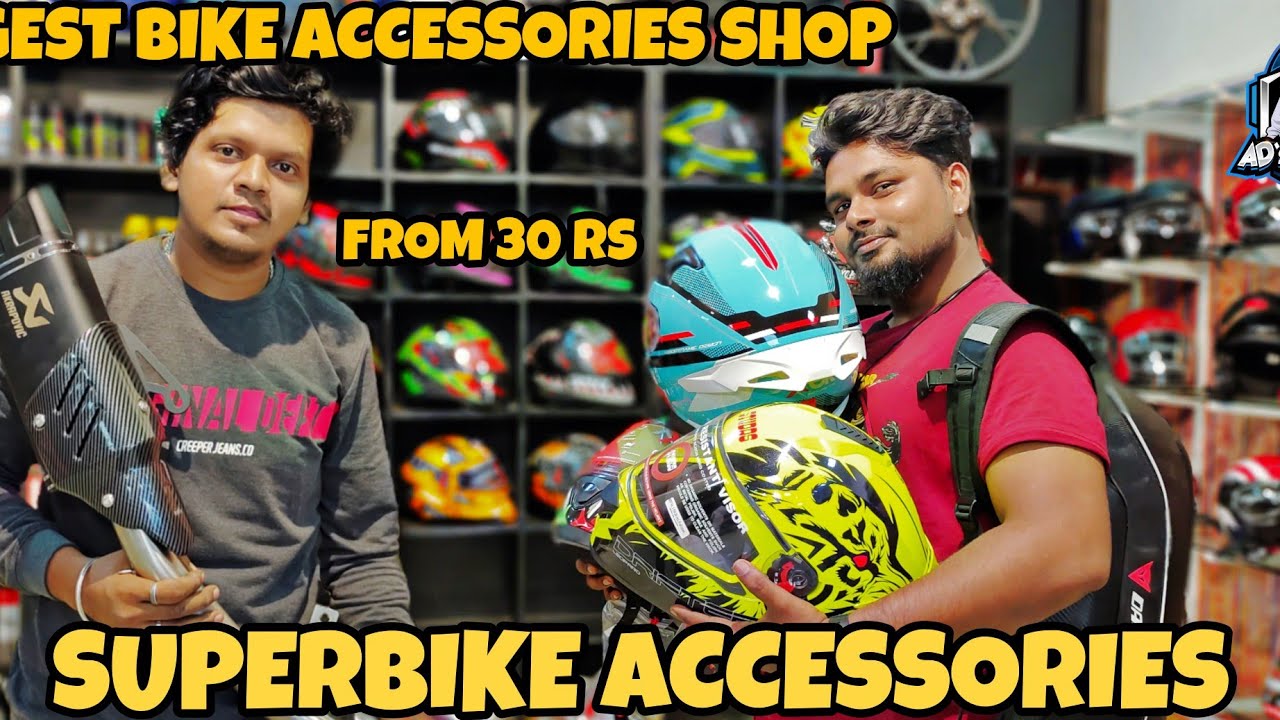 BIGGEST BIKE ACCESSORIES SHOP | SUPER BIKE ACCESSORIES | #Aravindjourney#tamil #superbike #tamilnadu