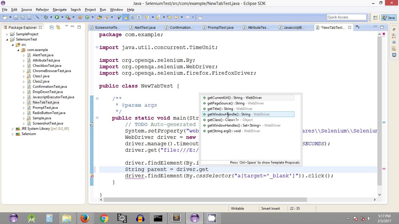 Selenium Tutorial #38 - Selenium WebDriver - Working with Browser Tabs - Part 1