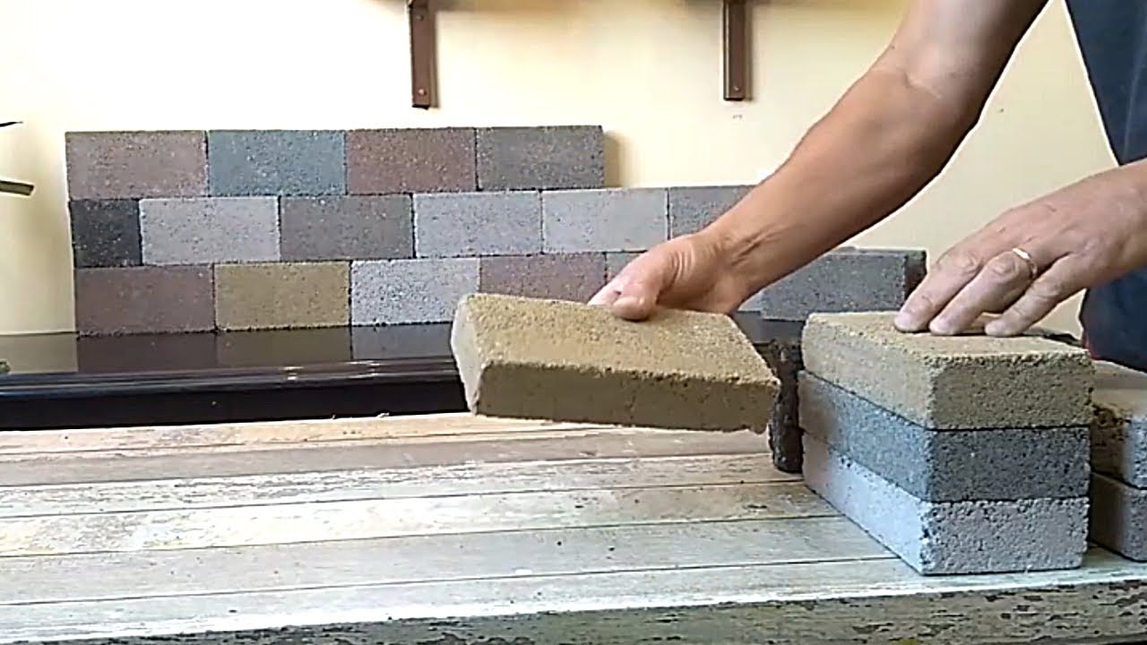 Как сделать цветной кирпич