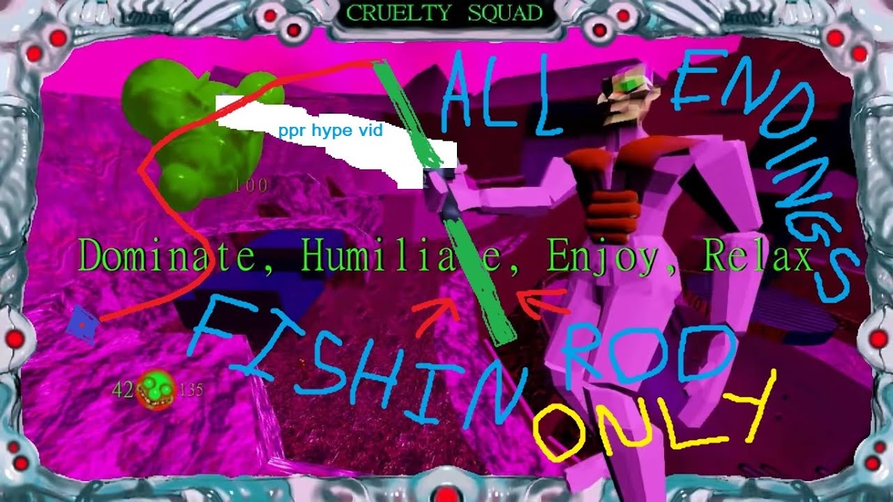 Can You Beat CRUELTY SQUAD Using Only A Fishing Rod?