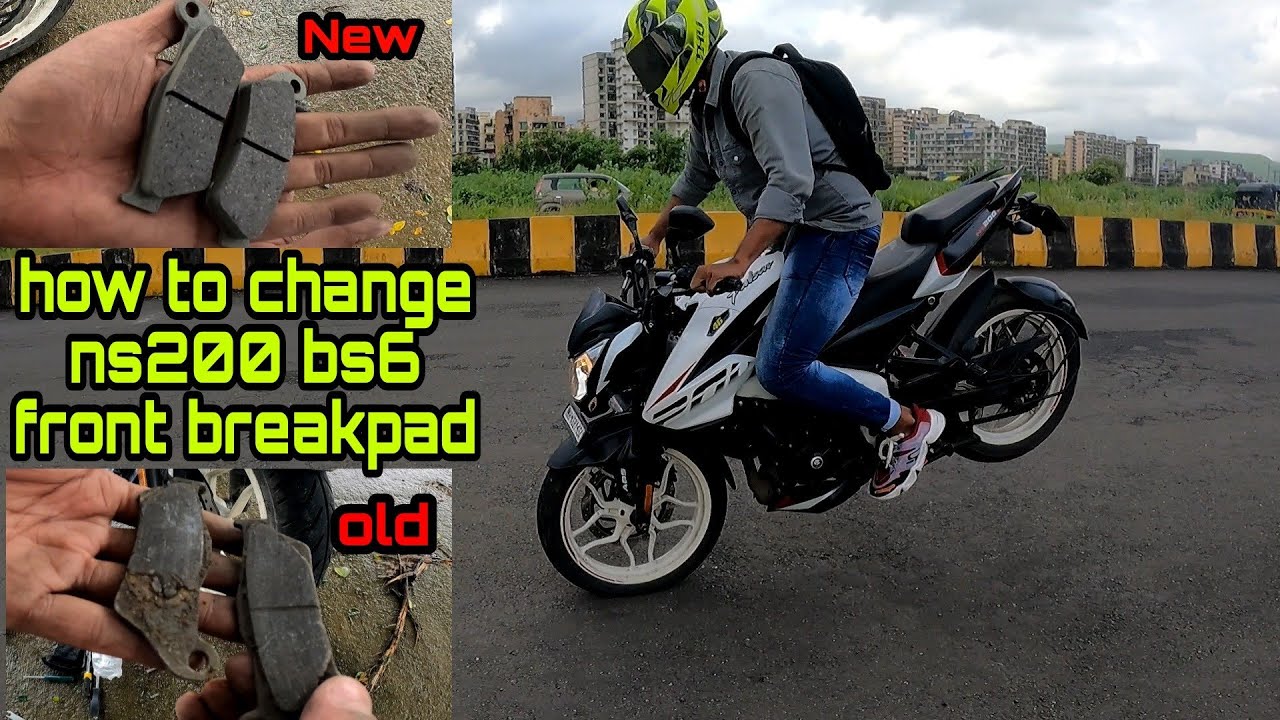 how to change ns200 bs6 front breakpad #ns200 #bajaj