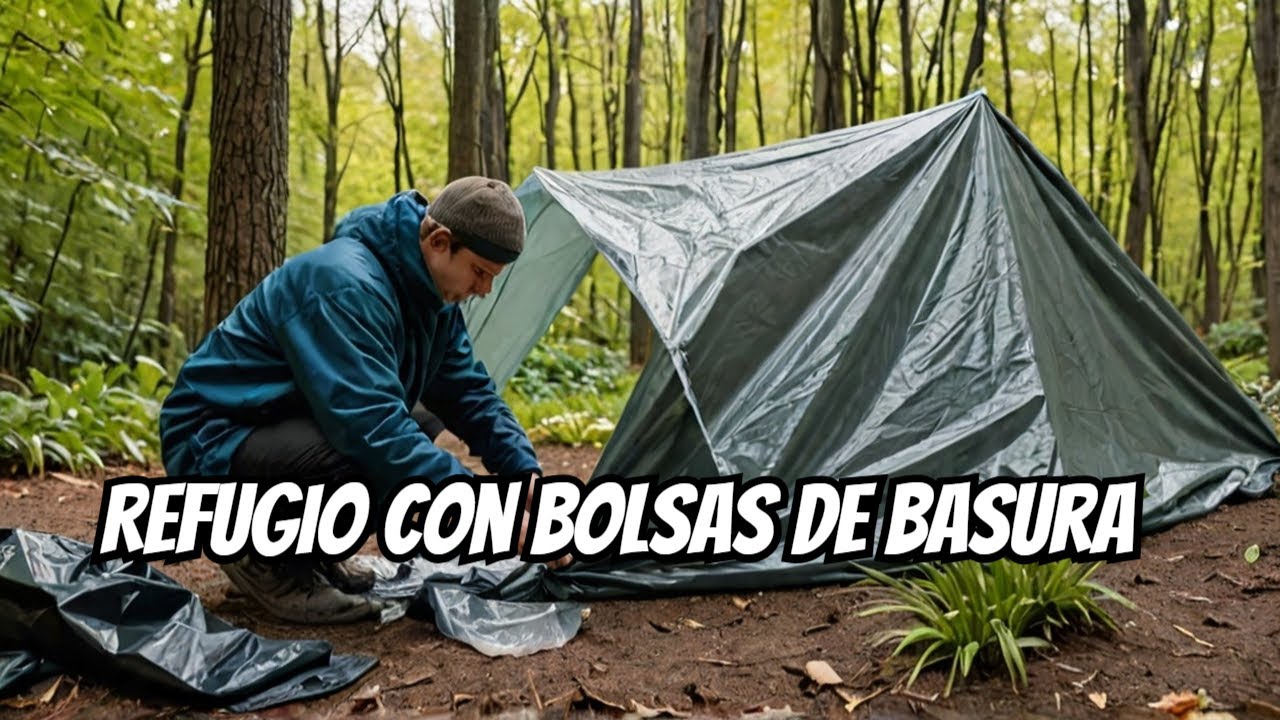 УЛУЧШЕННОЕ Укрытие с мешками для мусора и карманным ножом