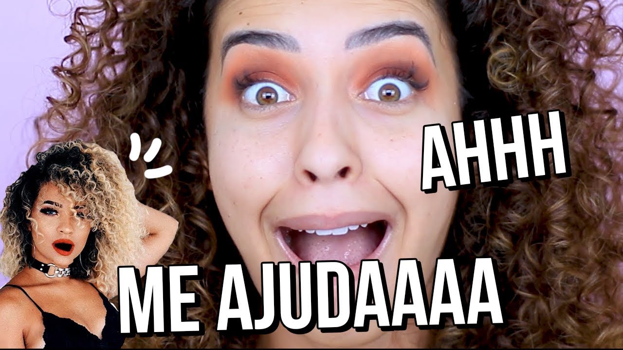 FIZ A MAKE DA CAROL MANPRIM SÓ OUVINDO 👂😱