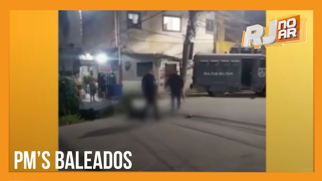 PM's SÃO BALEADOS DURANTE TIROTEIO NA TAQUARA