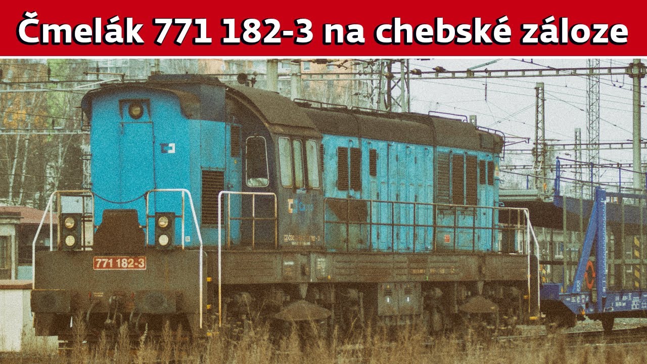 Čmelák 771 182-3 | Posun s chebskou zálohou