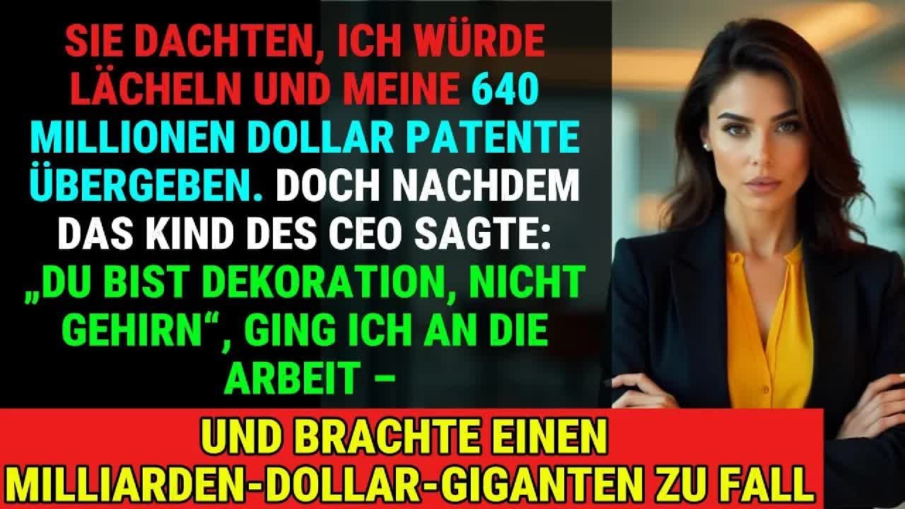 Sie Wollten Meine 640 Millionen Dollar Patente – Nach Der Beleidigung Stürzte Ich Einen Giganten