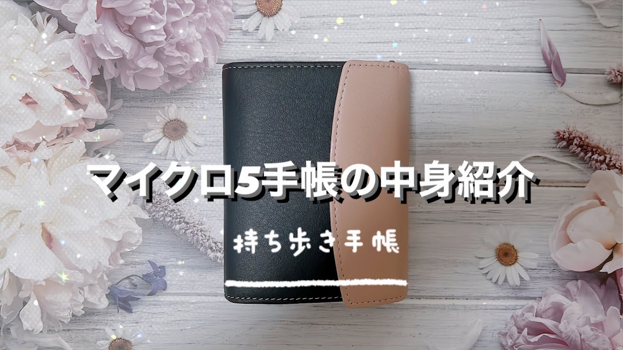 【システム手帳】持ち歩きのマイクロ5の中身紹介📖/オタ活