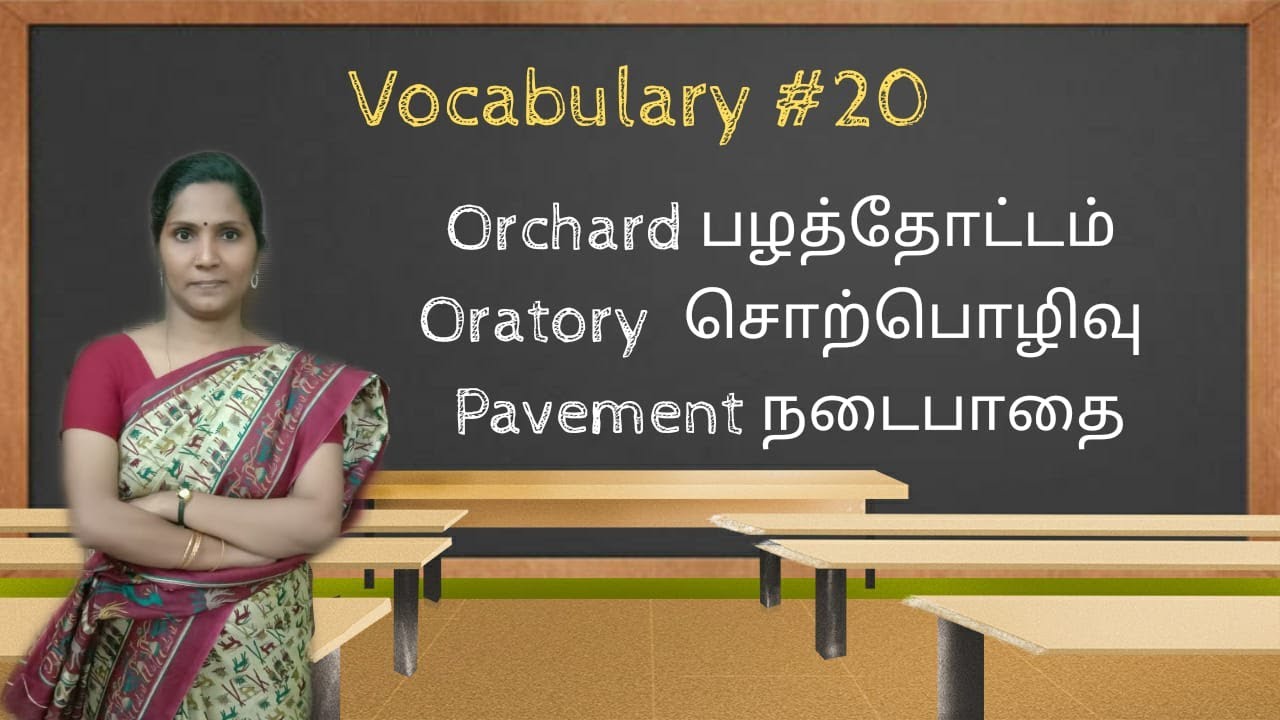 Vocabulary 20 | Spoken English through Tamil |