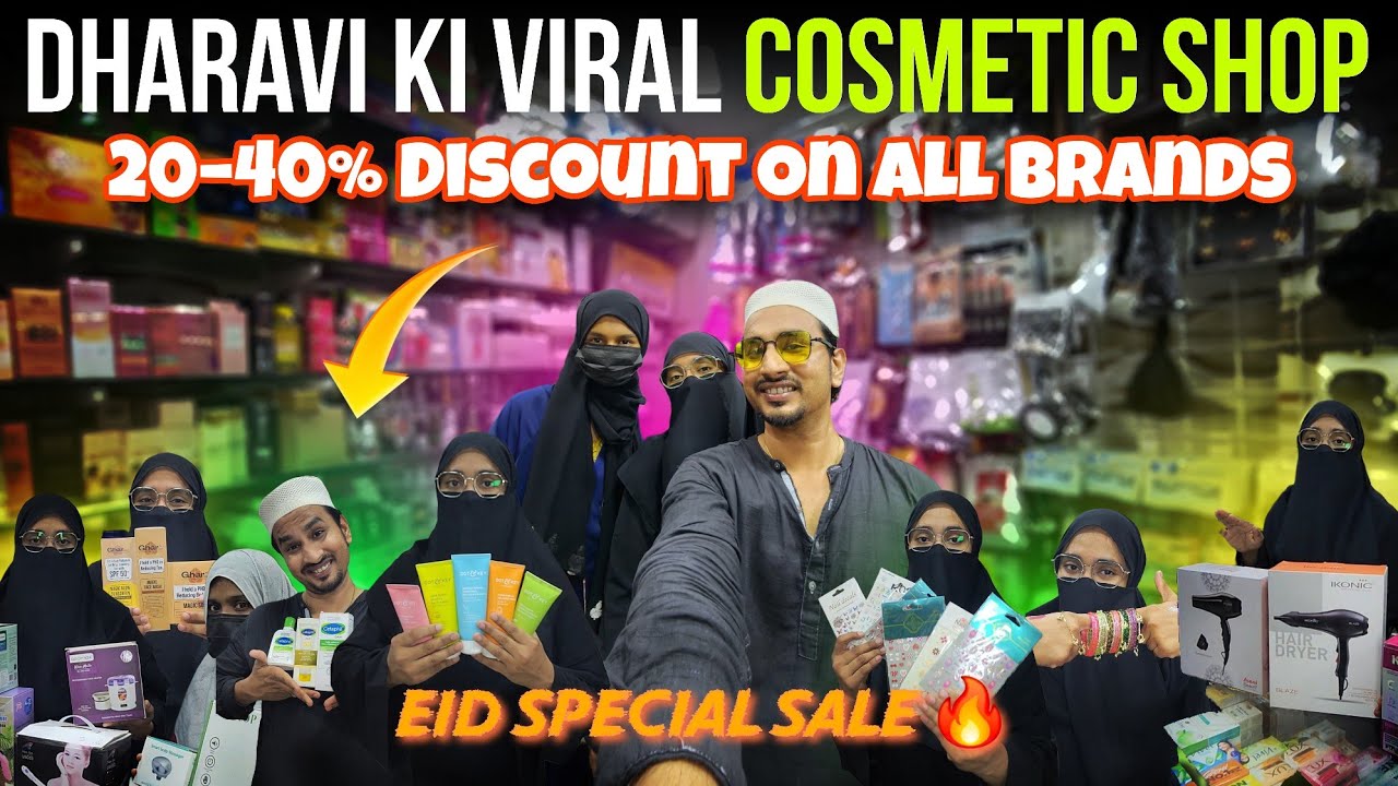 Dharavi Ki Sabse Viral Beauty Shop 😳 | 20–40% Discount On All Brands | Eid Shopping Done ✅