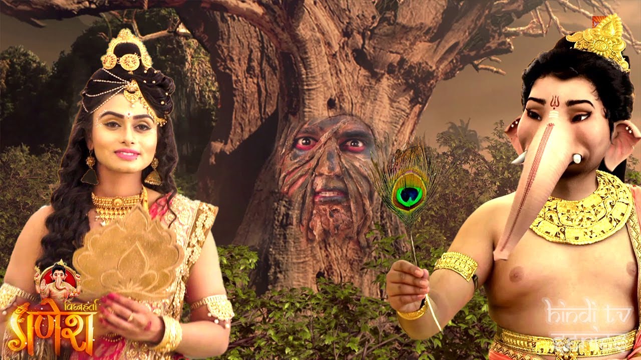 गणेशजी का जादुई मोरपंख कैसे हुआ परिवर्तित दिव्य दर्पण मैं | Vighnaharta Ganesh New Serial  - EP 685