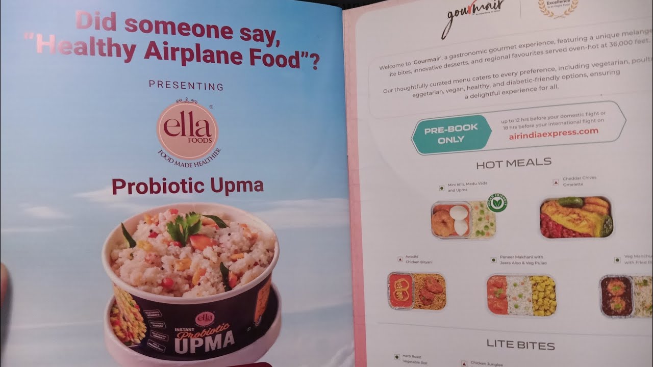 Air India Express In-Flight Food List with Rates | Worth Buying?