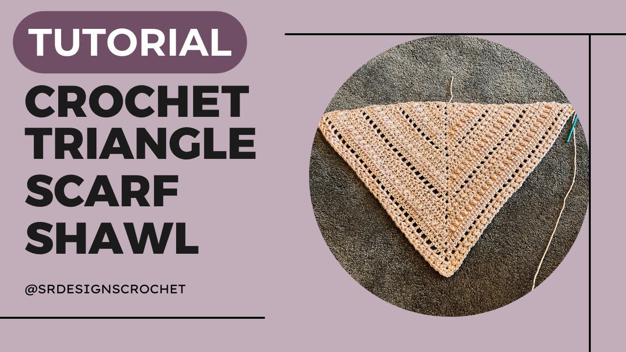Free tutorial | crochet triangle scarf/shawl | pattern testers needed!