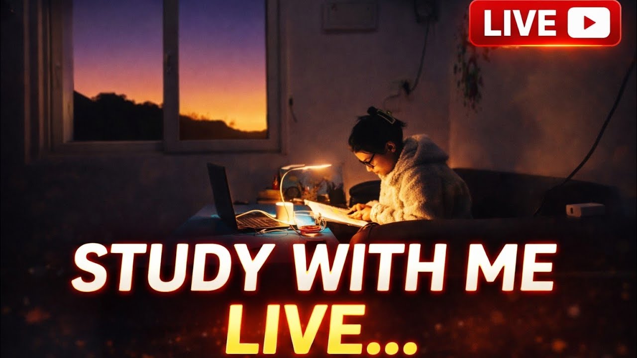 study with me Live 🔴