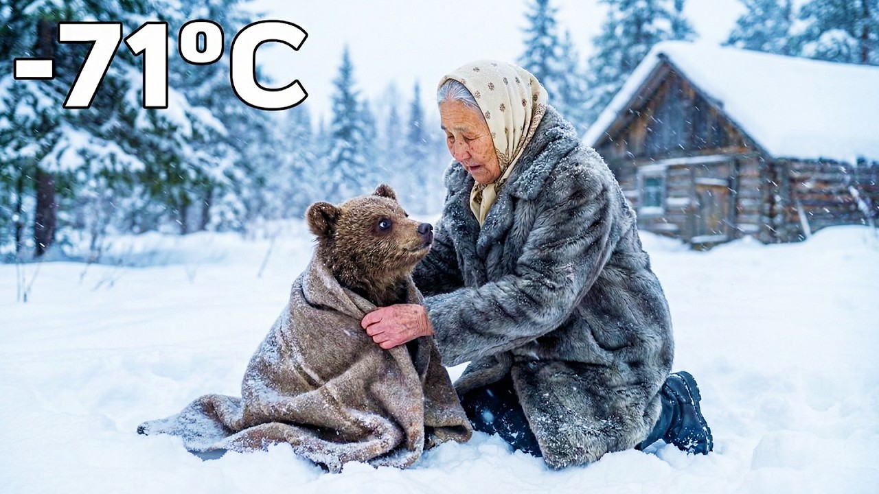 She Rescued a Freezing Brown Bear Cub in a -71°C Siberian Blizzard