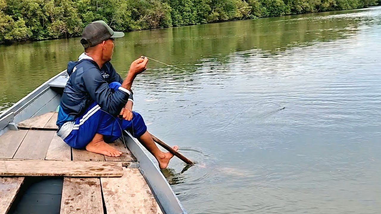 LANJUT MANCING DISORE HARI BERKALI-KALI SENAR PANCING DIBUAT KENCANG OLEH BARRAMUNDI PINGGIRAN 