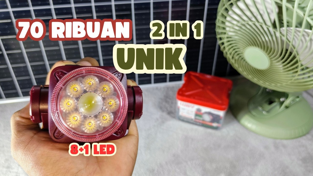 Senter kepala murah, cahaya menyebar dan sorot Luby L 2936L #senterkepala #lampu