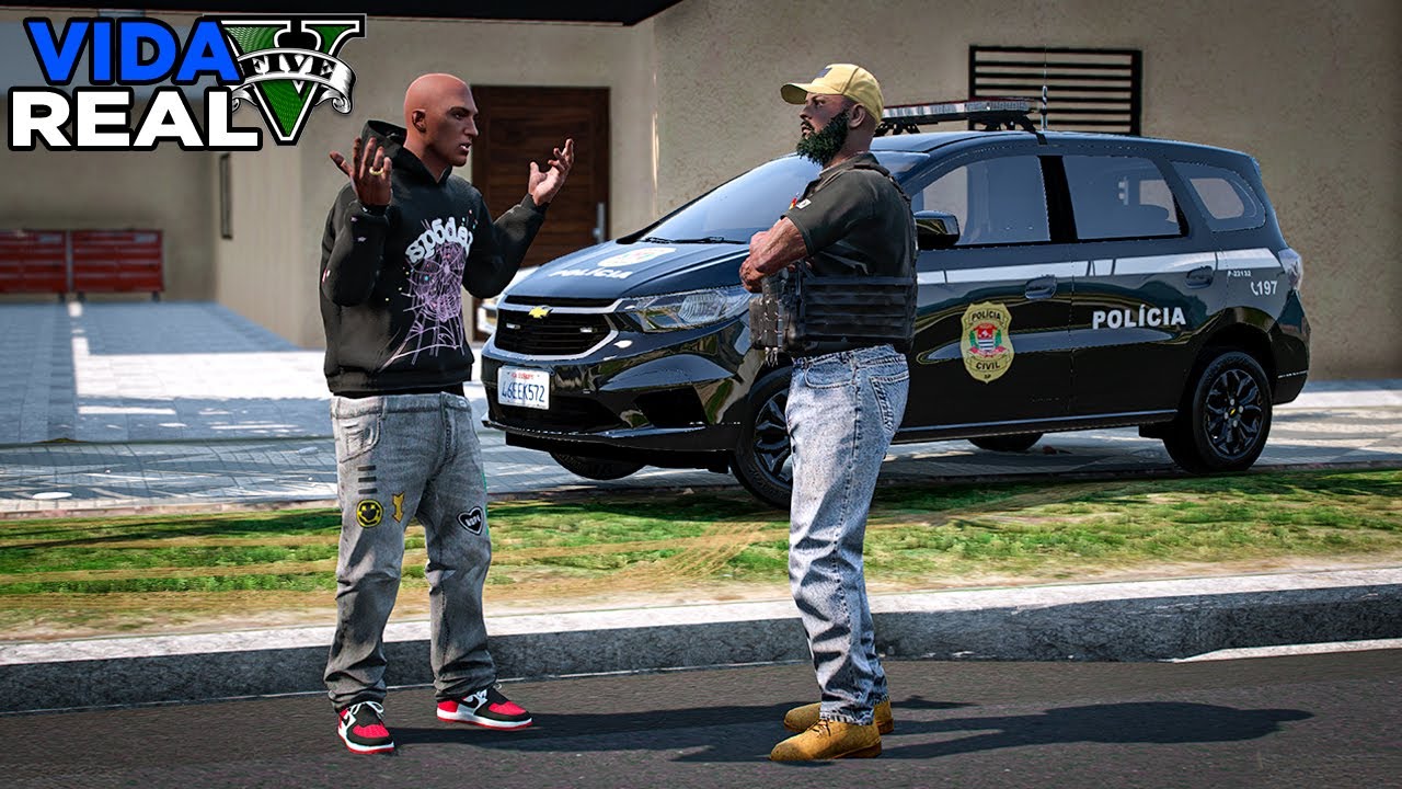 GTA V : VIDA REAL - ACORDEI COM A POLÍCIA NA PORTA DE CASA! DEU MUITO RUIM 😱 - #56