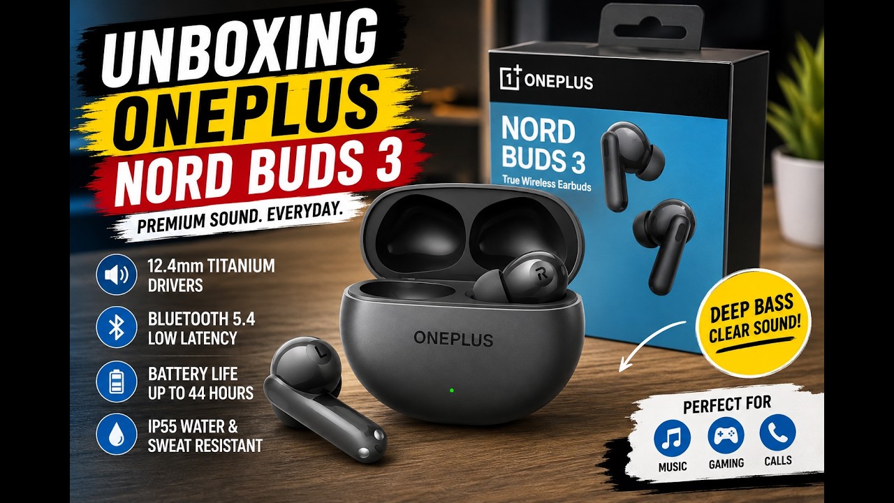 OnePlus Nord Buds 3 Truly Wireless Blutooth Earbuds with ANC