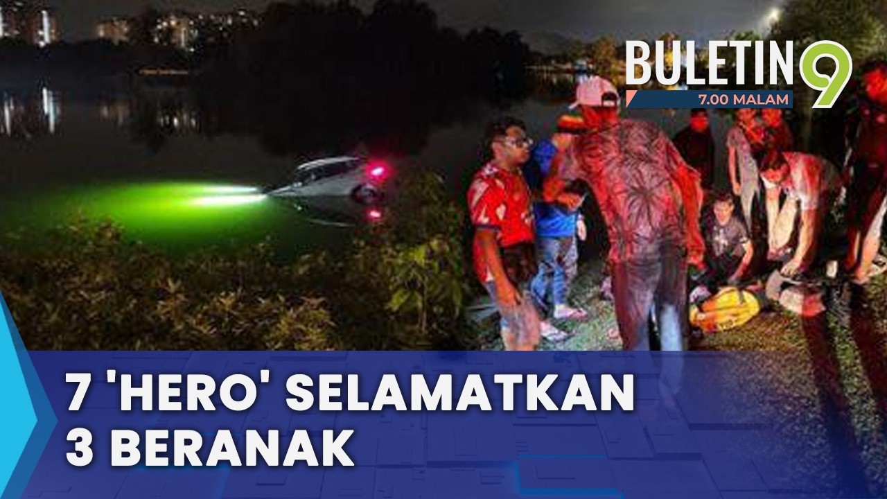 Tujuh Pemuda Selamatkan Mangsa Kereta Terjunam
