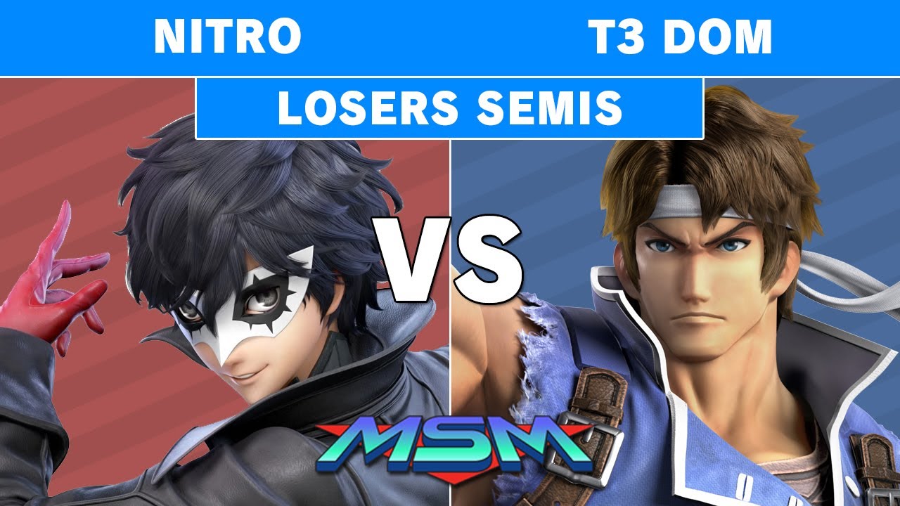 MSM 231 - Nitro (Joker) Vs CG | T3 Dom (Richter) Losers Semis - Smash Ultimate