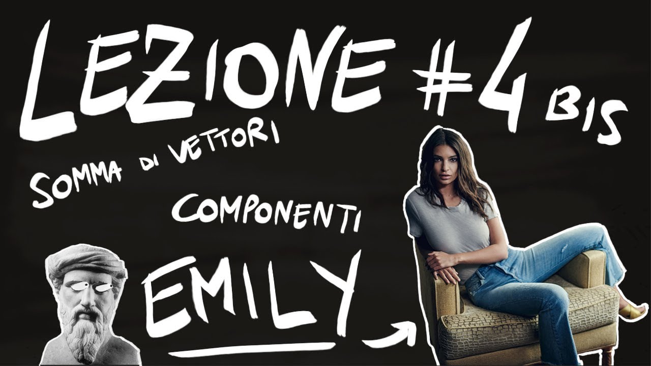 FISICA Teoria #4 bis - SOMMA di VETTORI, COMPONENTI, EMILY